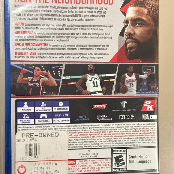 GREAT DEAL! Barely used NBA2K18 for PS4 - Playstation game disc! - Picture 3 of 3